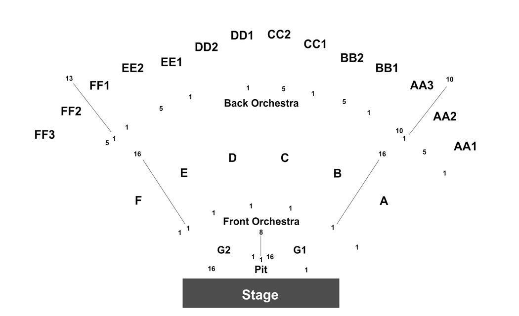 Laurie Auditorium Seating Chart