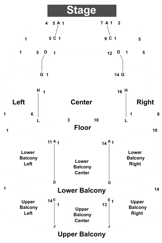 Liberty Hall Seating Chart