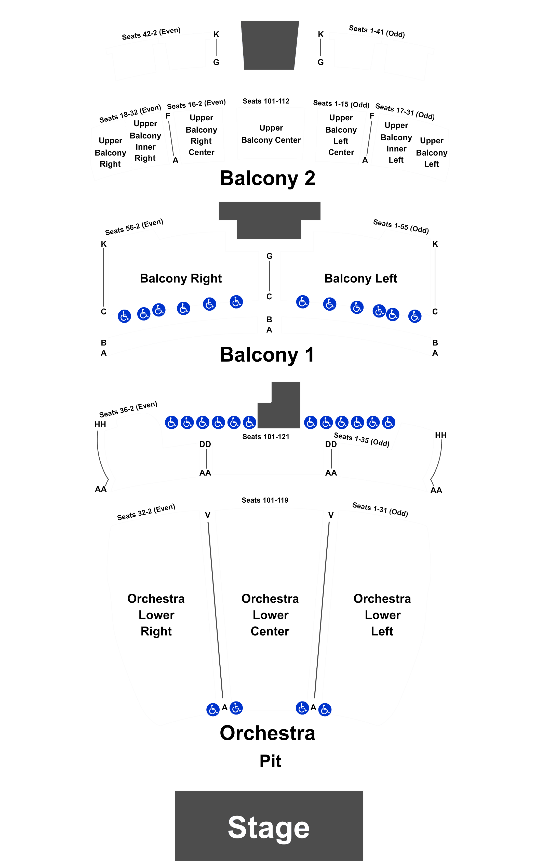 Lila Cockrell Theater Seating Chart