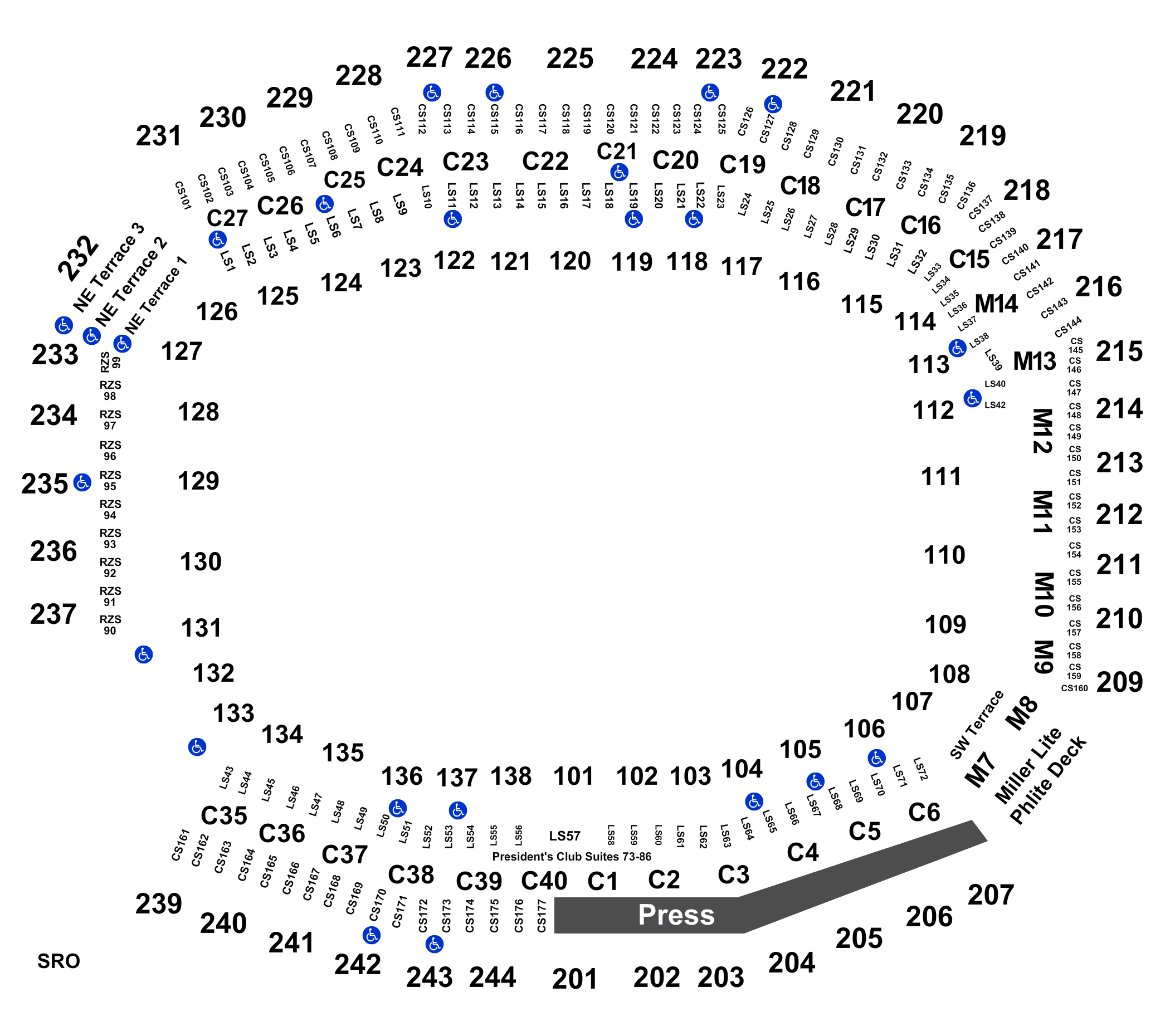 Lincoln Financial Field Seating Chart Rolling Stones