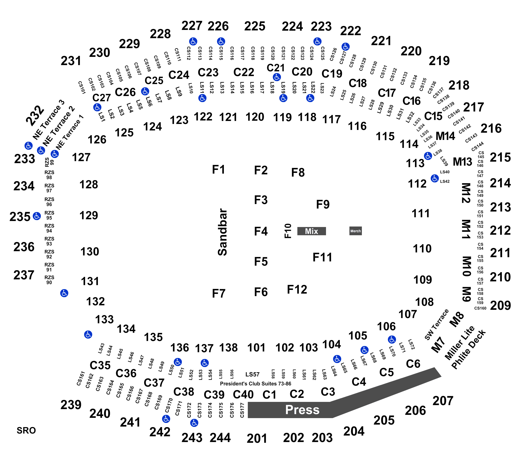 Kenny Chesney Seating Chart Philadelphia
