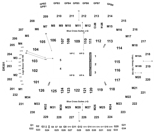 Little Caesars Arena Detroit Pistons Seating Chart