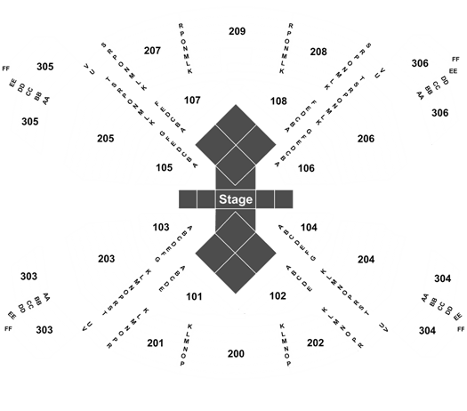 The Beatles Love Theatre Seating Chart