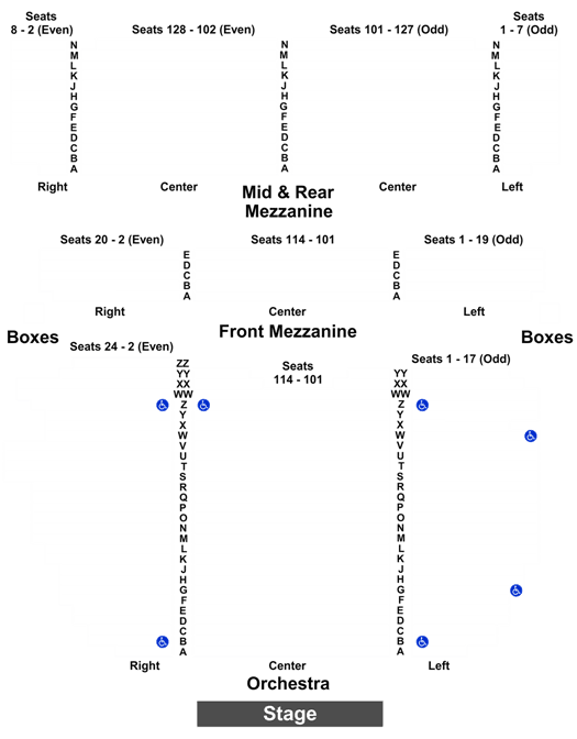 Lunt Fontanne Theater Interactive Seating Chart
