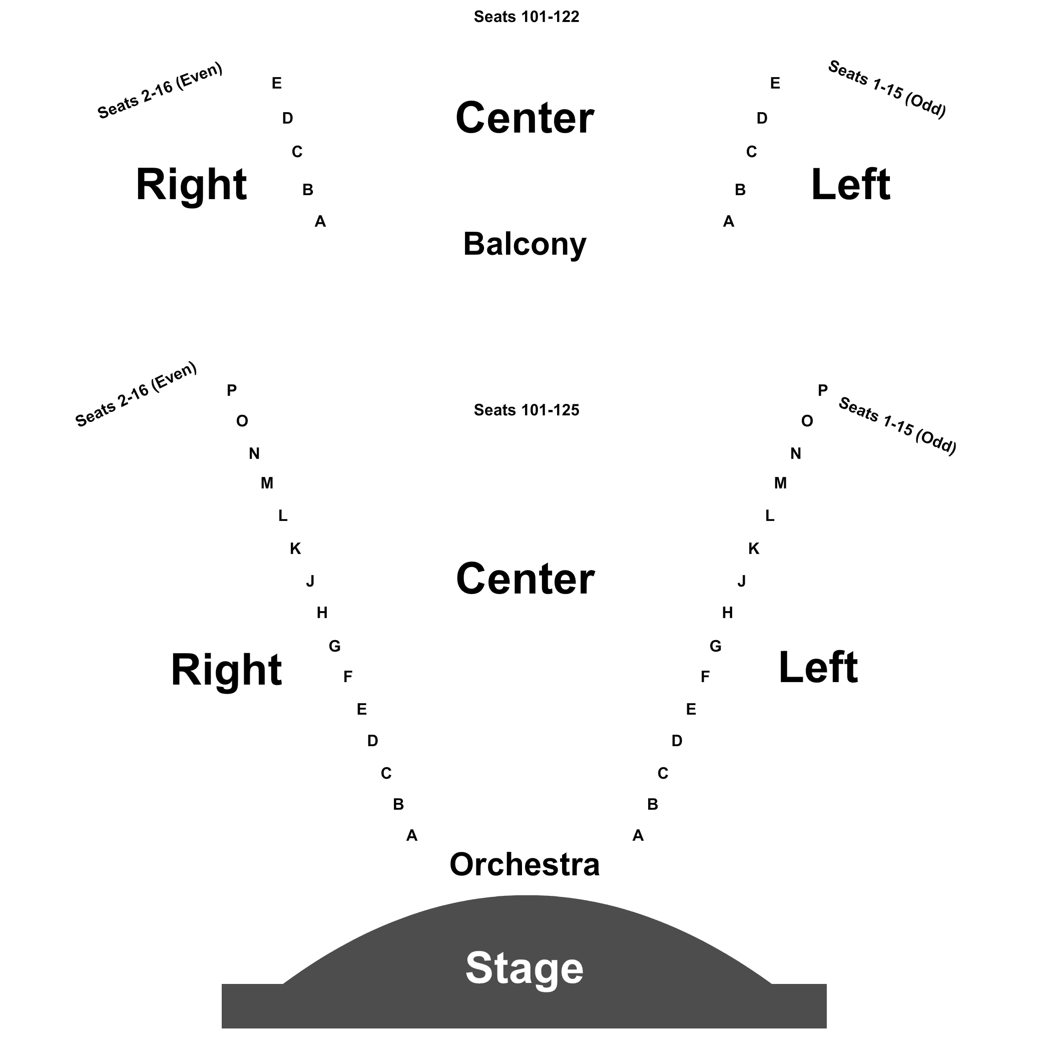 Gerald W Lynch Theater Seating Chart