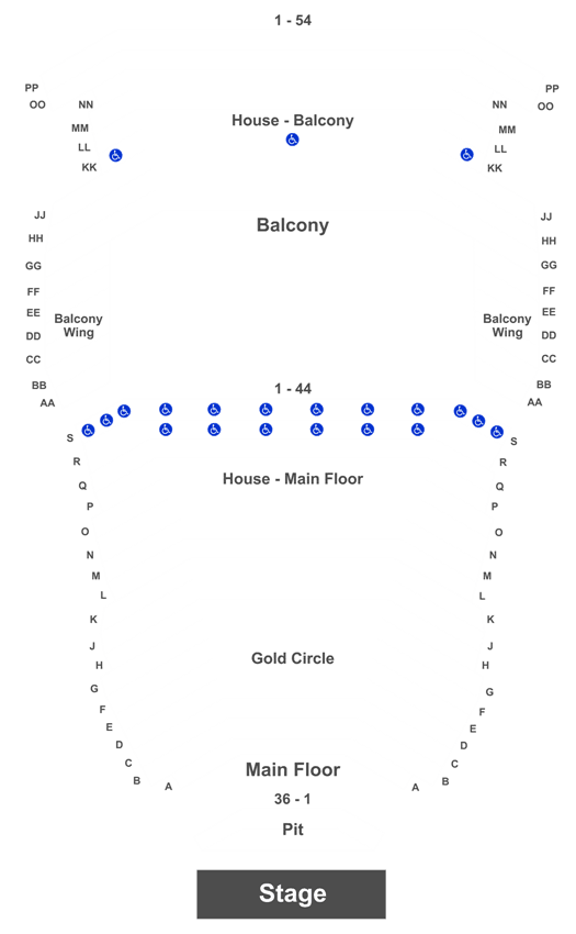Macomb Center Performing Arts Seating Chart