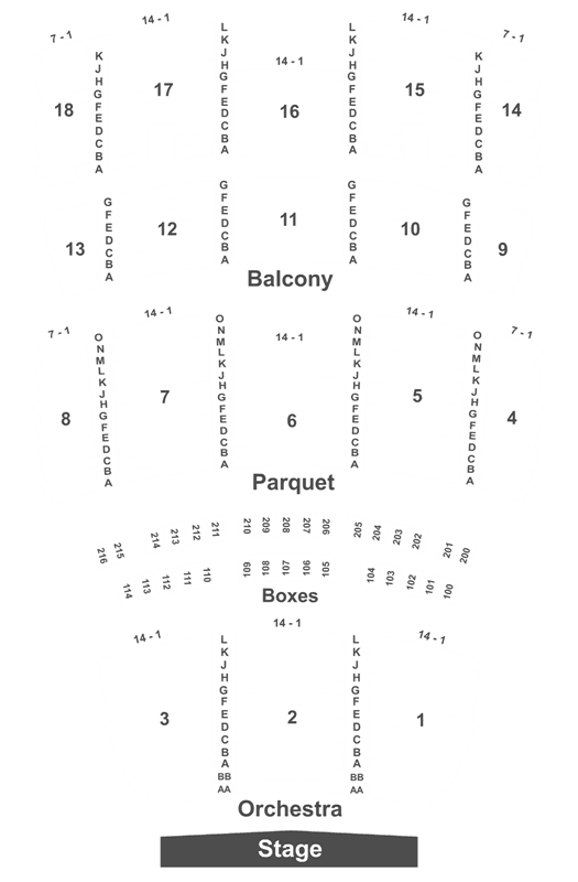 Mahalia Jackson Seating Chart