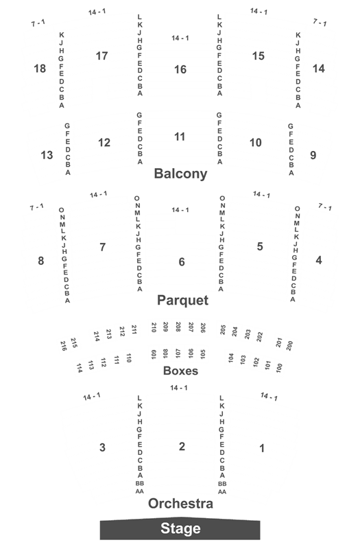 Mahalia Jackson Theatre Seating Chart Rows