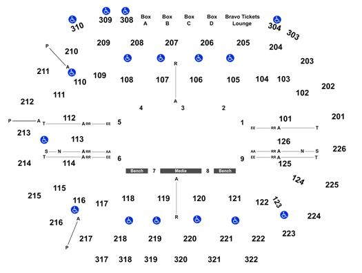 Mandalay Bay Events Center Boxing Seating Chart