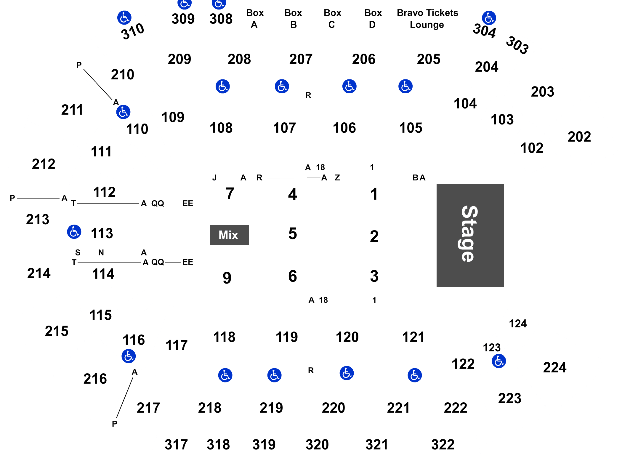 Mandalay Bay Event Center Seating Chart With Seat Numbers