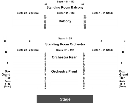 Mccarter Theatre Center Princeton Seating Chart