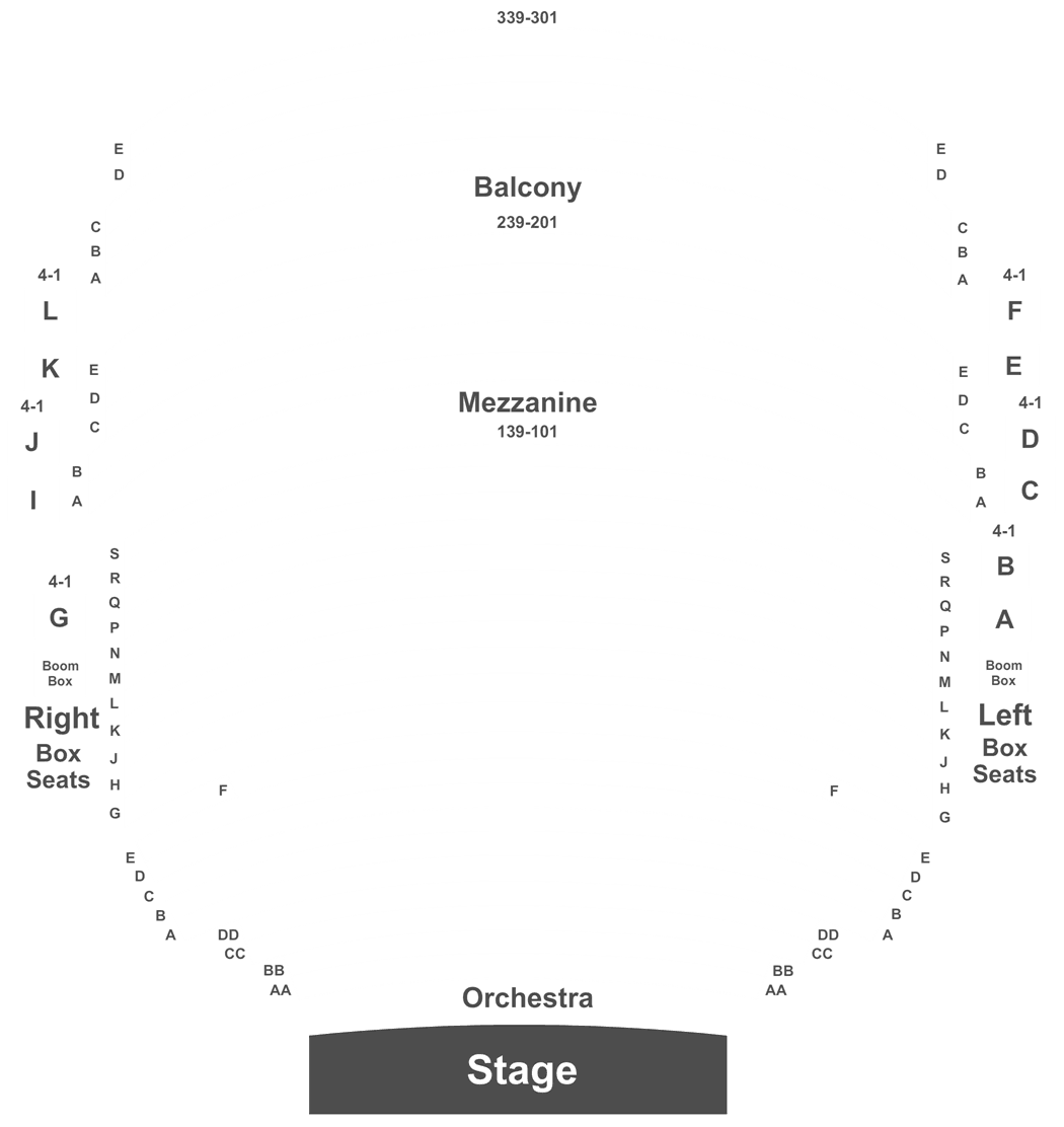 Mccallum Theatre Detailed Seating Chart
