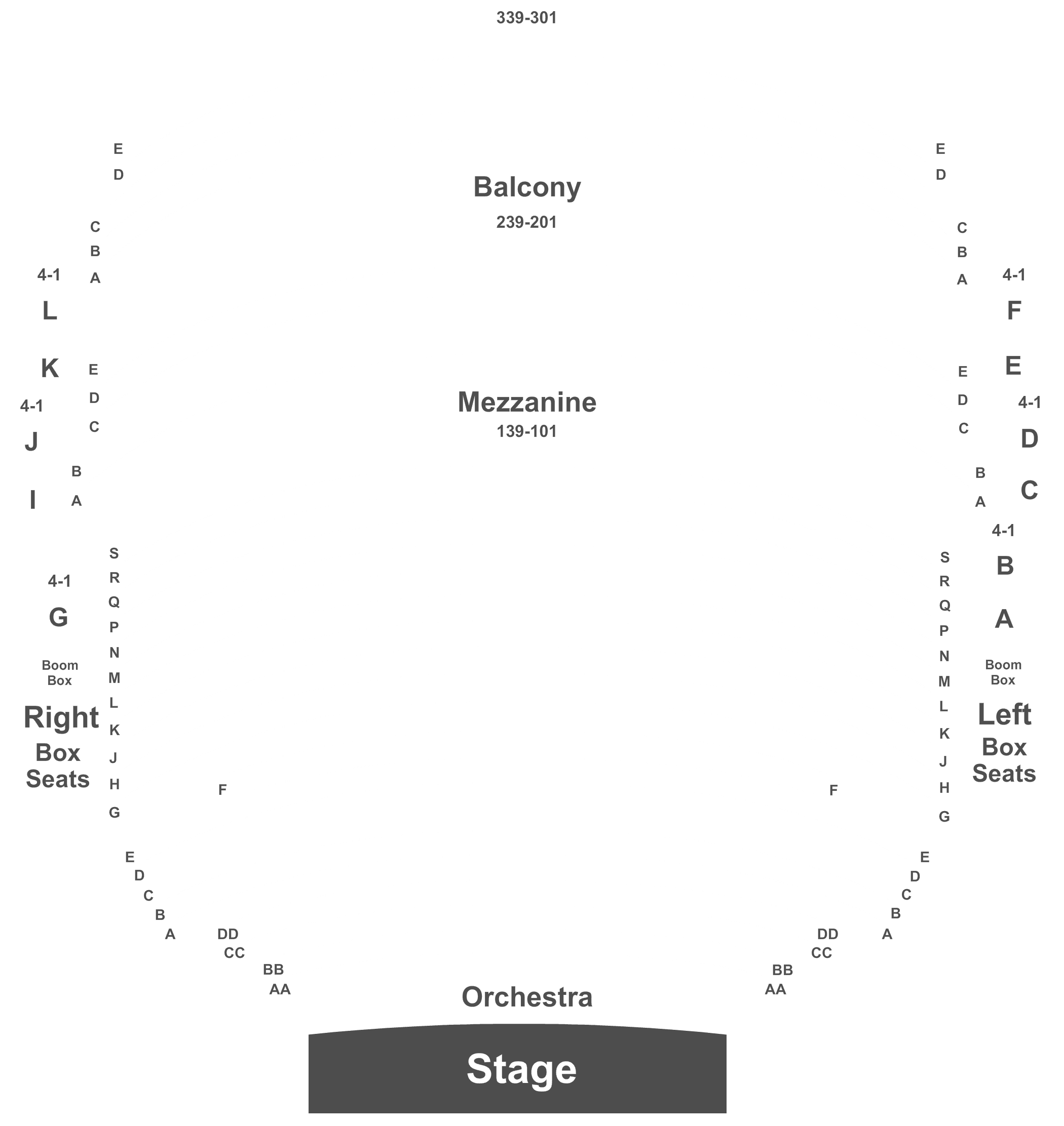 Seating Chart For Mccallum Theater