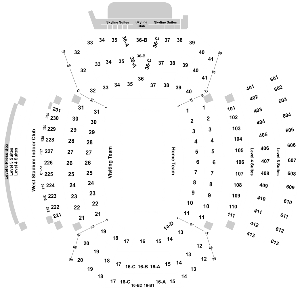 Nebraska Huskers Memorial Stadium Seating Chart