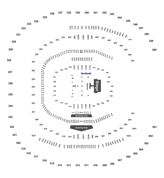 Kenny Chesney Mercedes Benz Seating Chart
