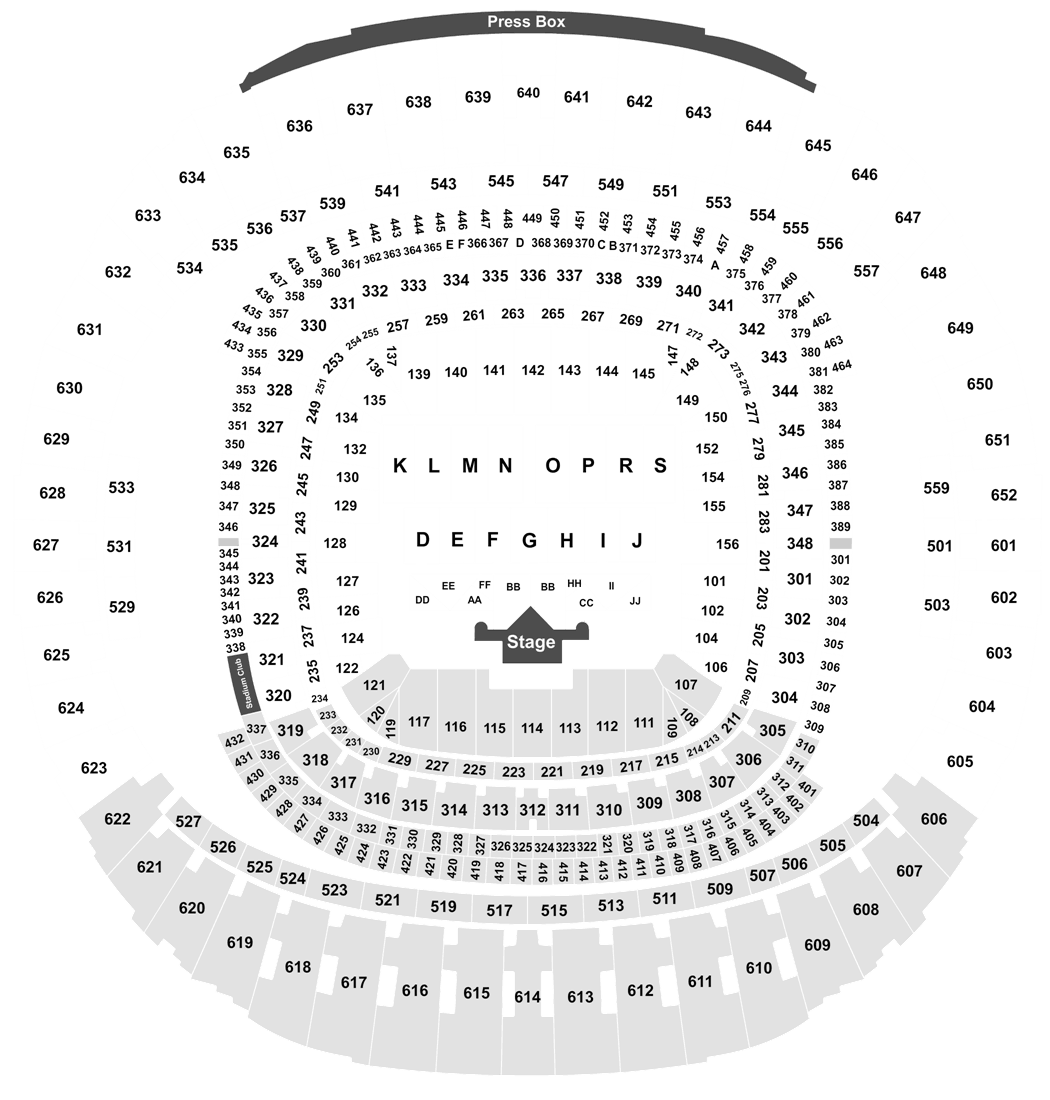 Superdome Seating Chart Essence Festival