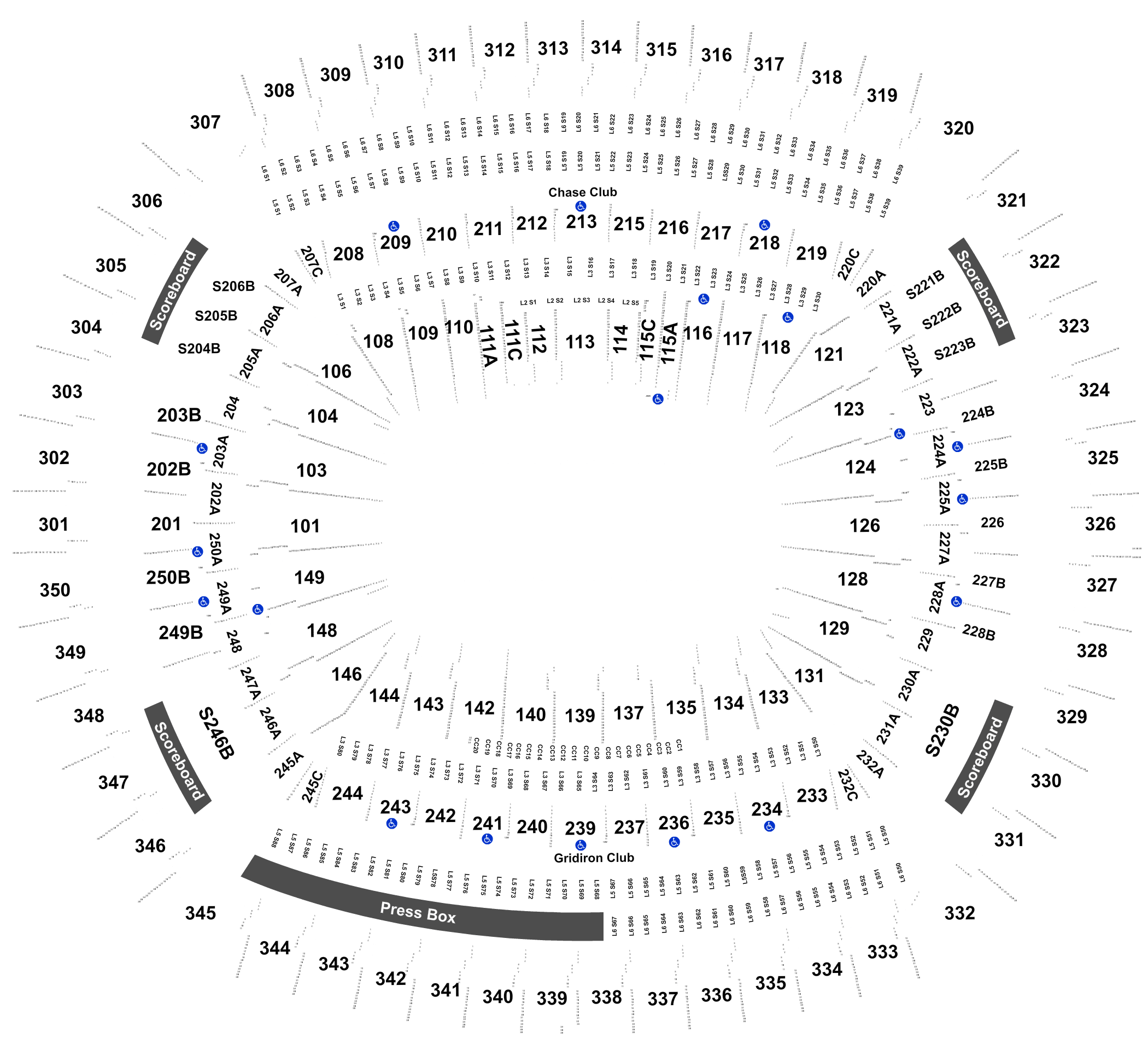 Breakdown of the Metlife Stadium Seating Chart, New York Giants