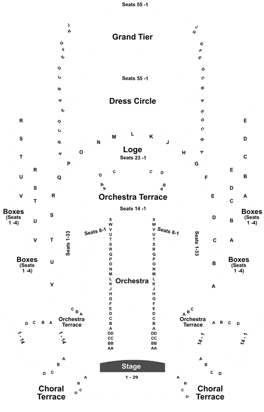 Seating Chart Meyerson Symphony Center