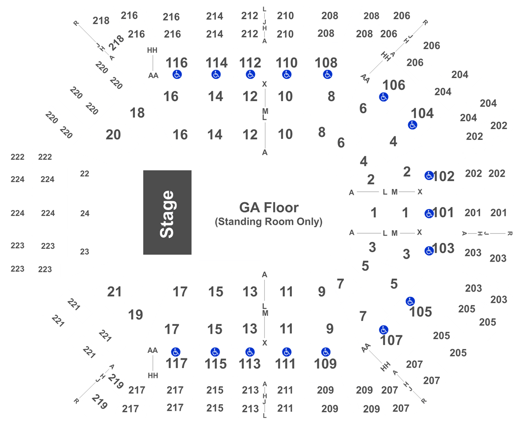 Mgm Grand Arena Seating Chart Phish
