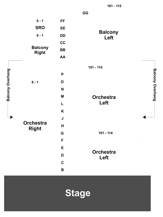 Minetta Theater Seating Chart