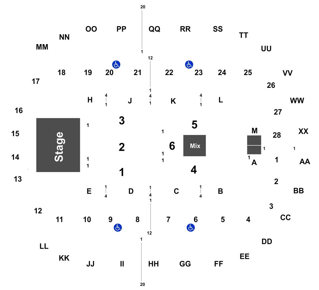 Biloxi Coast Coliseum Seating Chart