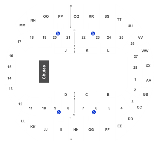 Ms Coliseum Seating Chart For Rodeo
