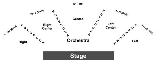 Mitzi E Newhouse Theater Seating Chart