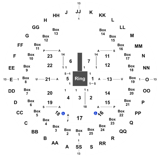 Blaisdell Arena Seating Chart Wwe