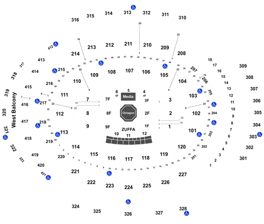 Ufc 244 Seating Chart