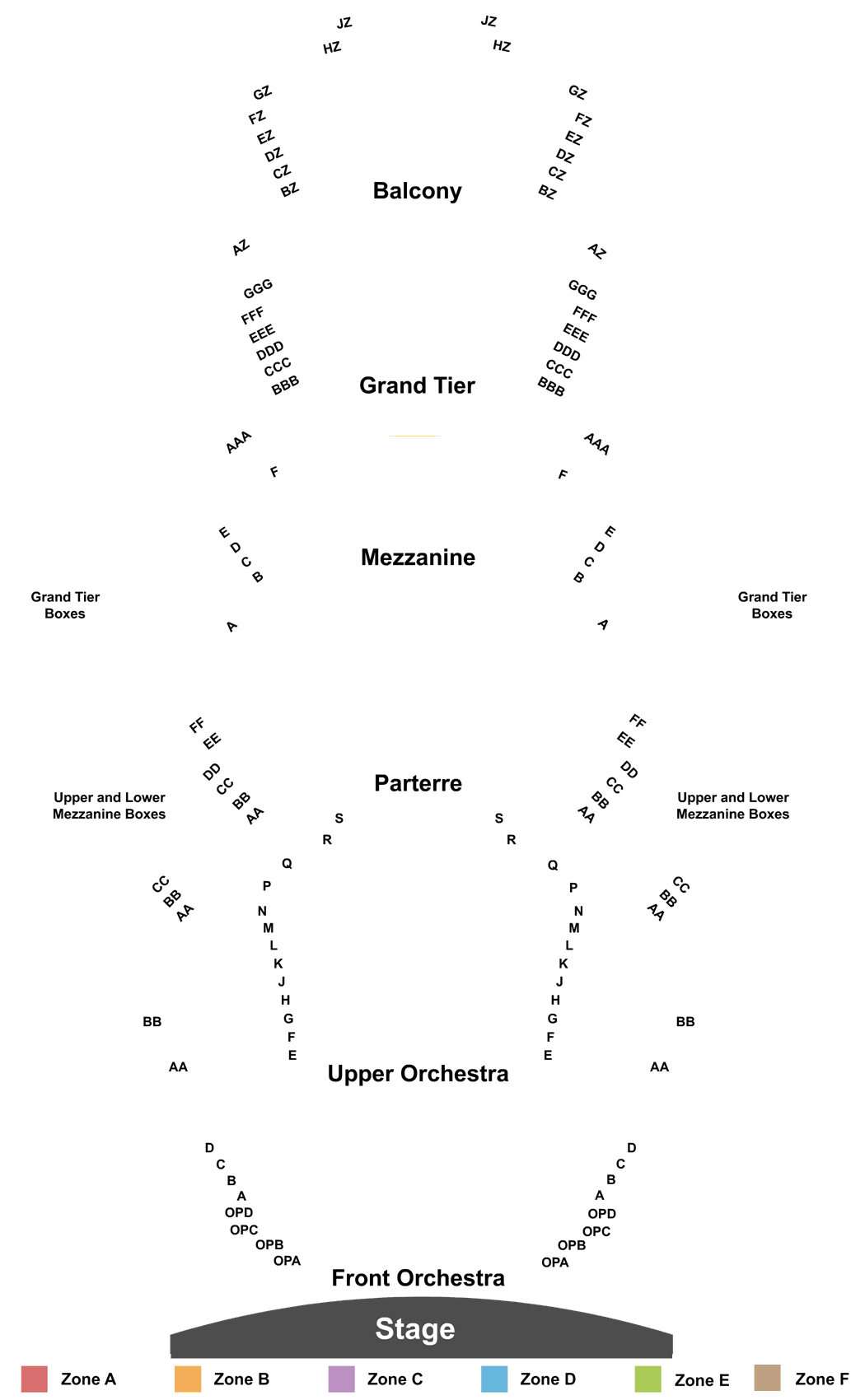 Kauffman Center Performing Arts Seating Chart