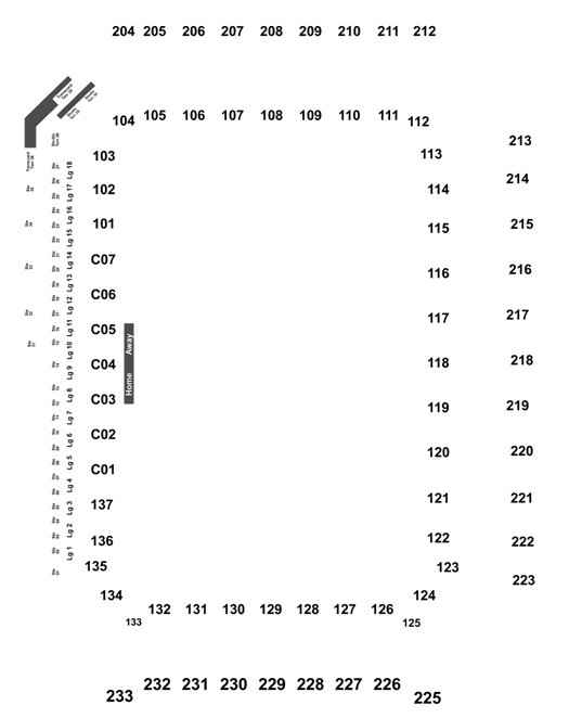 Dallas Cowboys vs Buffalo Bills Tickets Sec. 227, Row 1