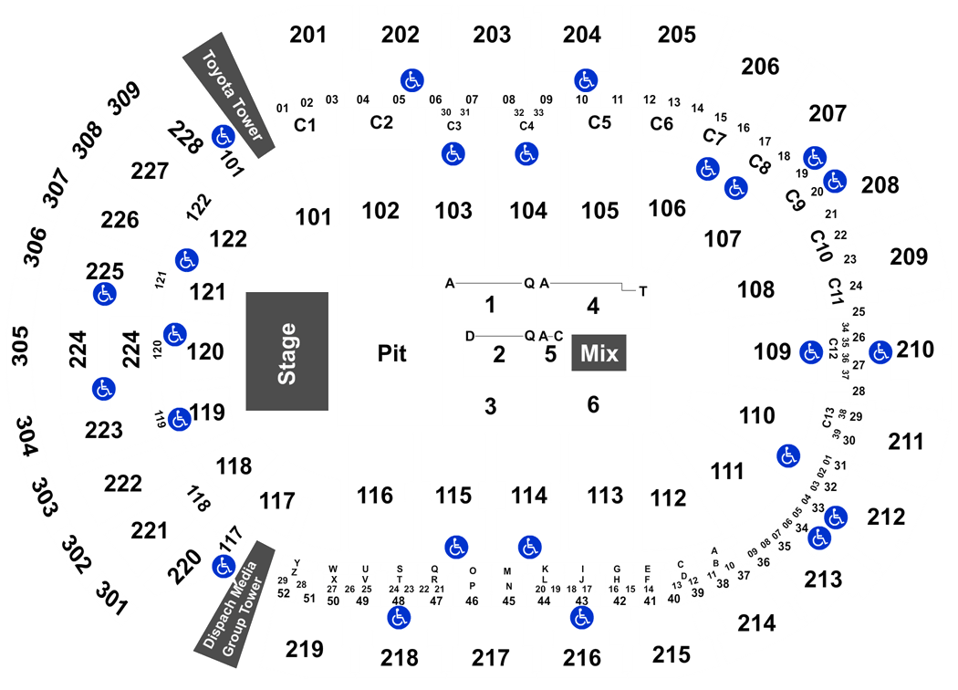 Nationwide Arena Seating Chart Dead And Company