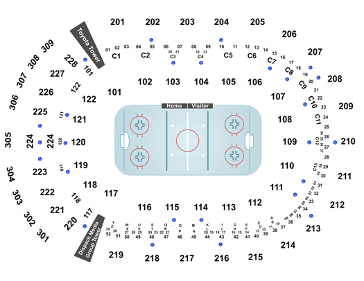 Nationwide Arena Seating Chart & Map