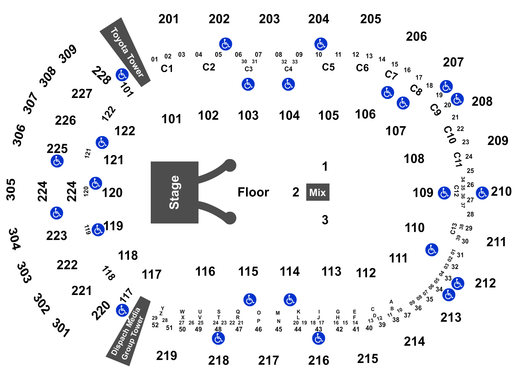 Nationwide Arena Interactive Seating Chart