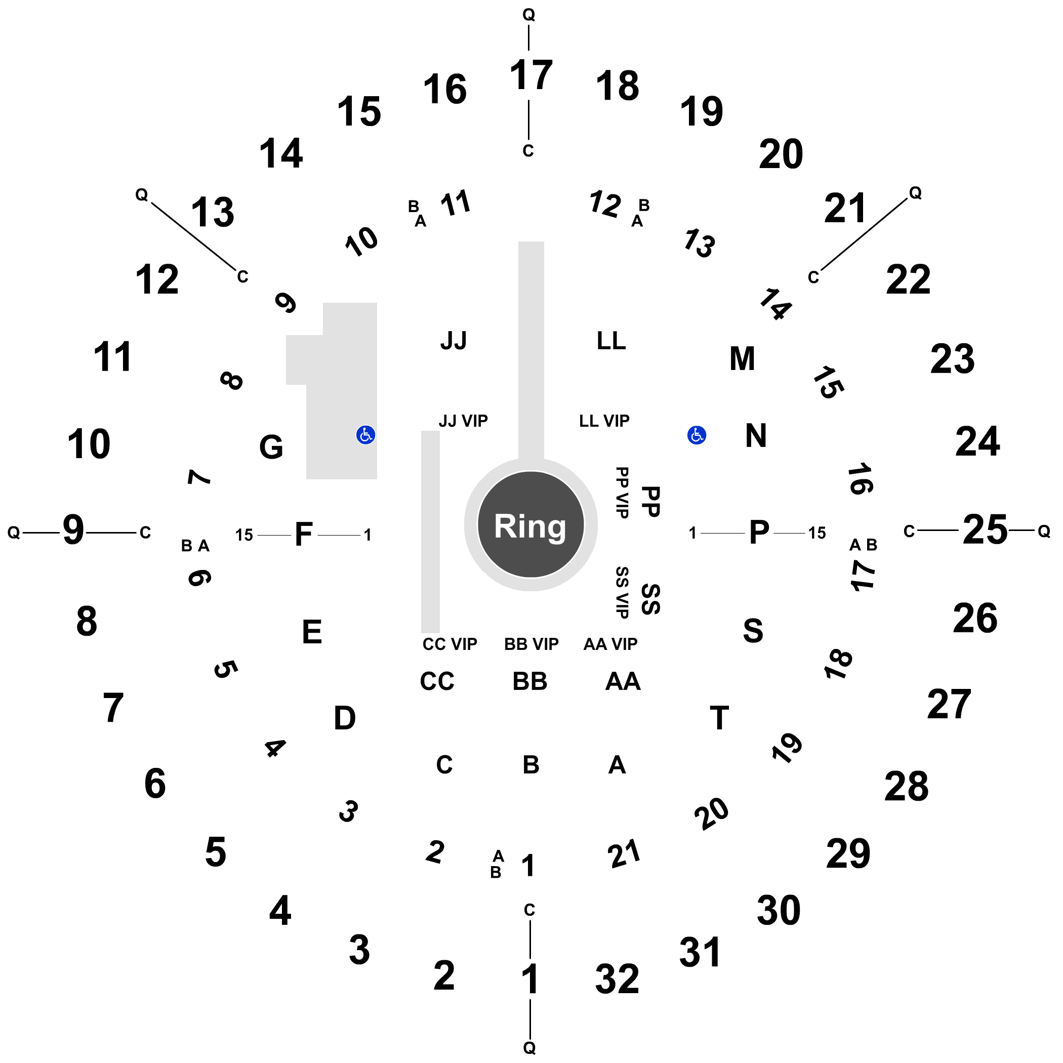 Neal Blaisdell Arena Seating Chart