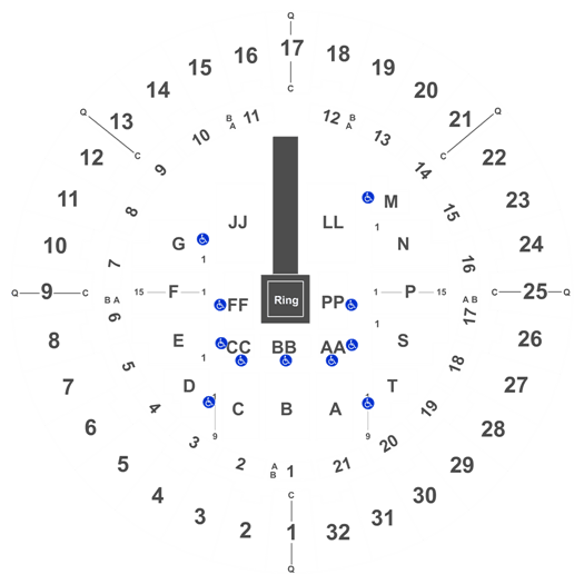 Blaisdell Arena Seating Chart Wwe