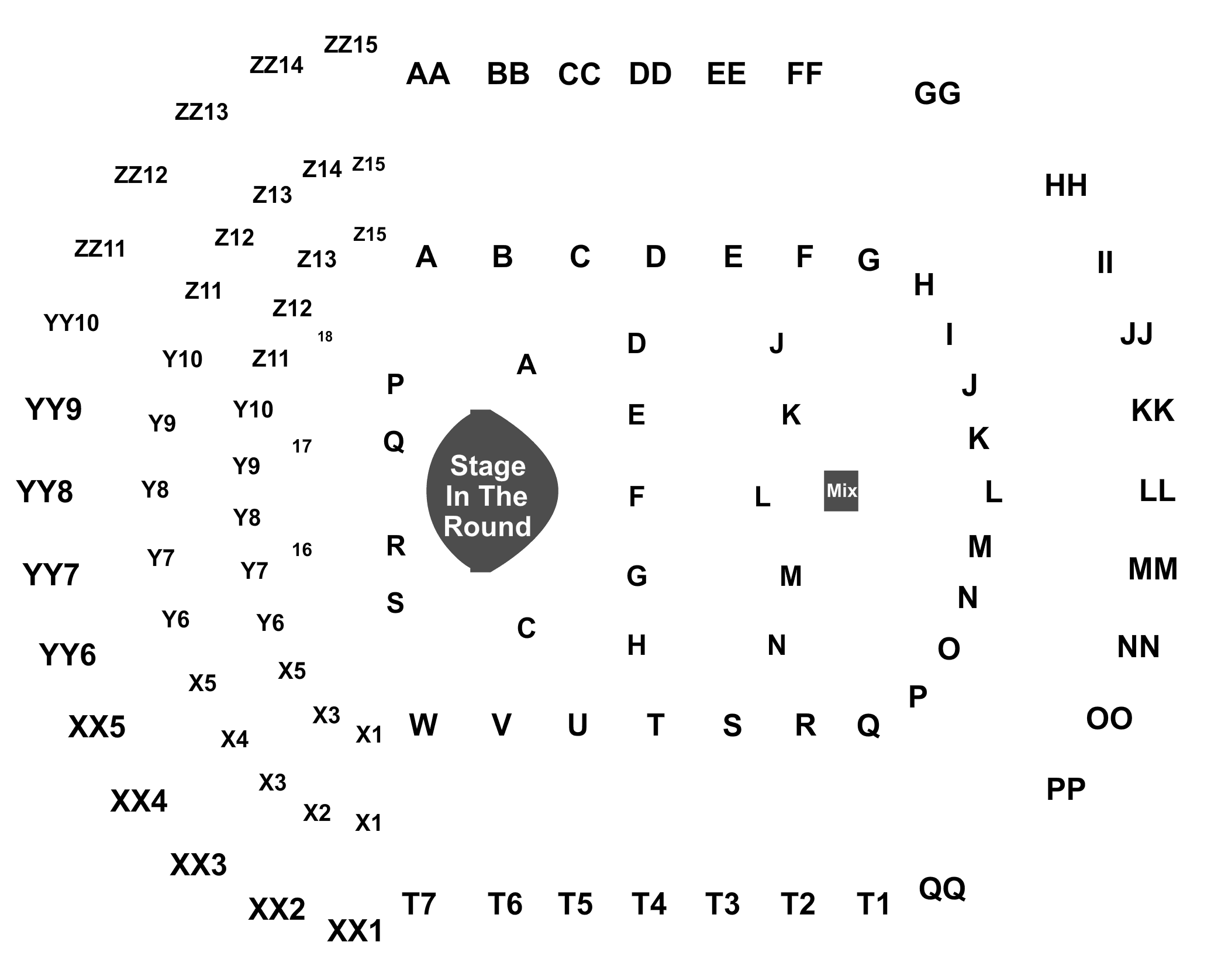 Garth Brooks Knoxville Seating Chart
