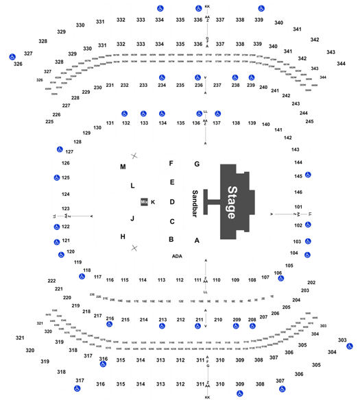 Nissan Stadium, Nashville TN - Seating Chart View