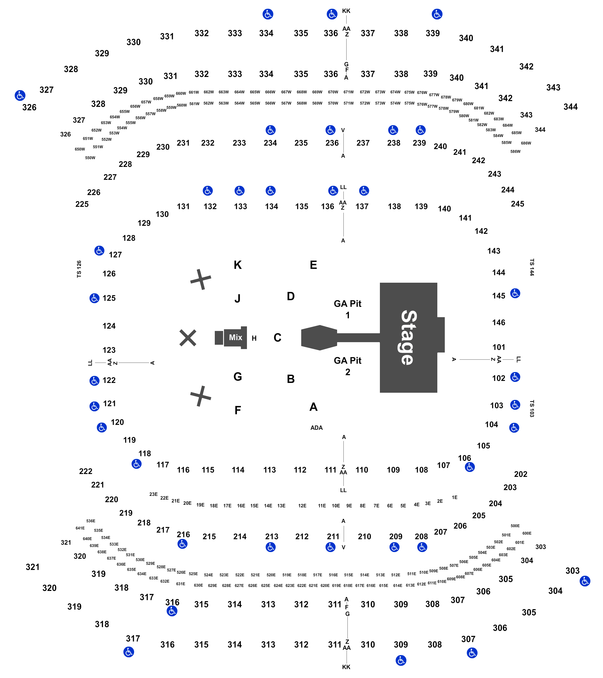 Nissan Stadium Seating Charts 