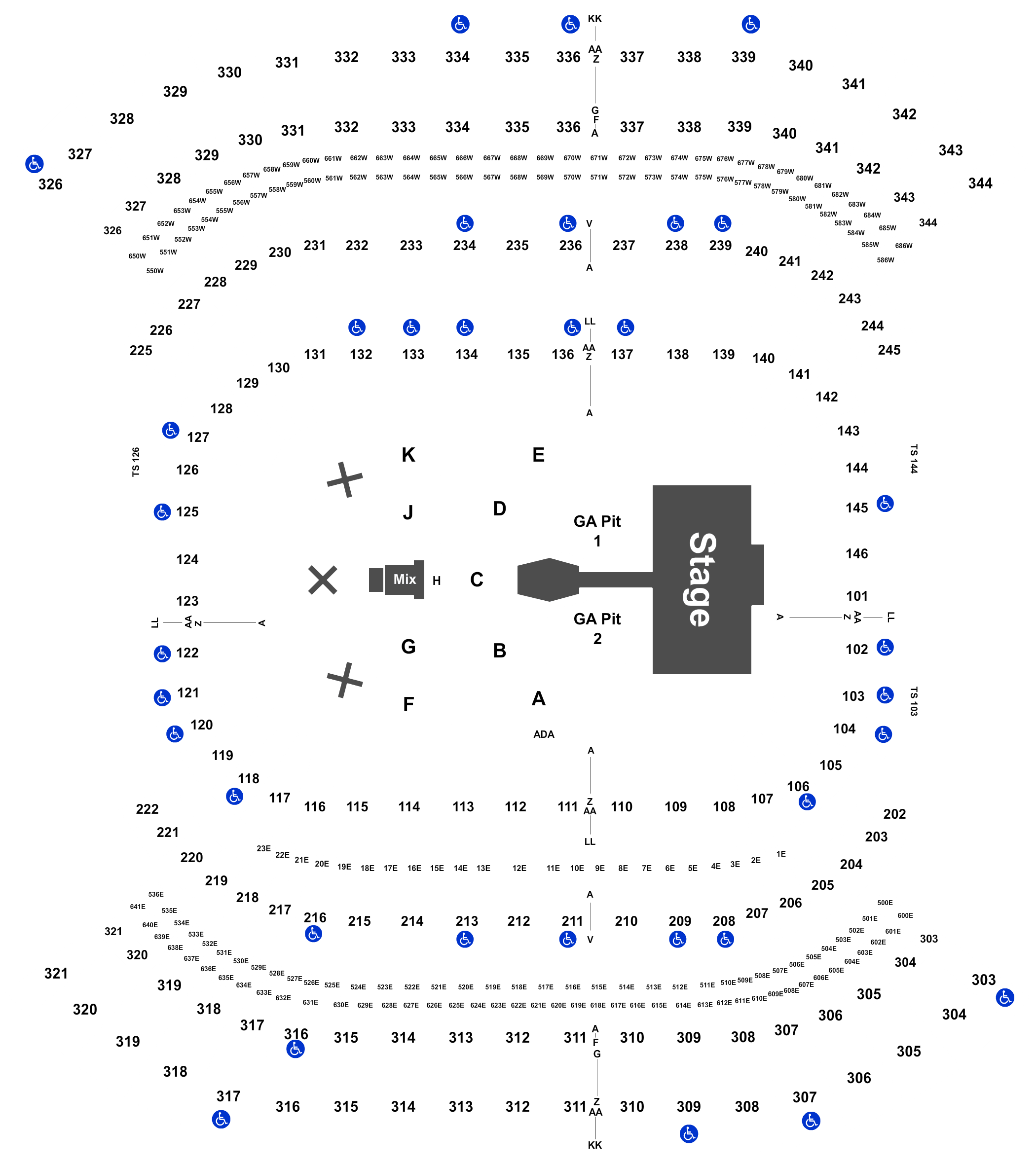 Nissan Stadium Seating 