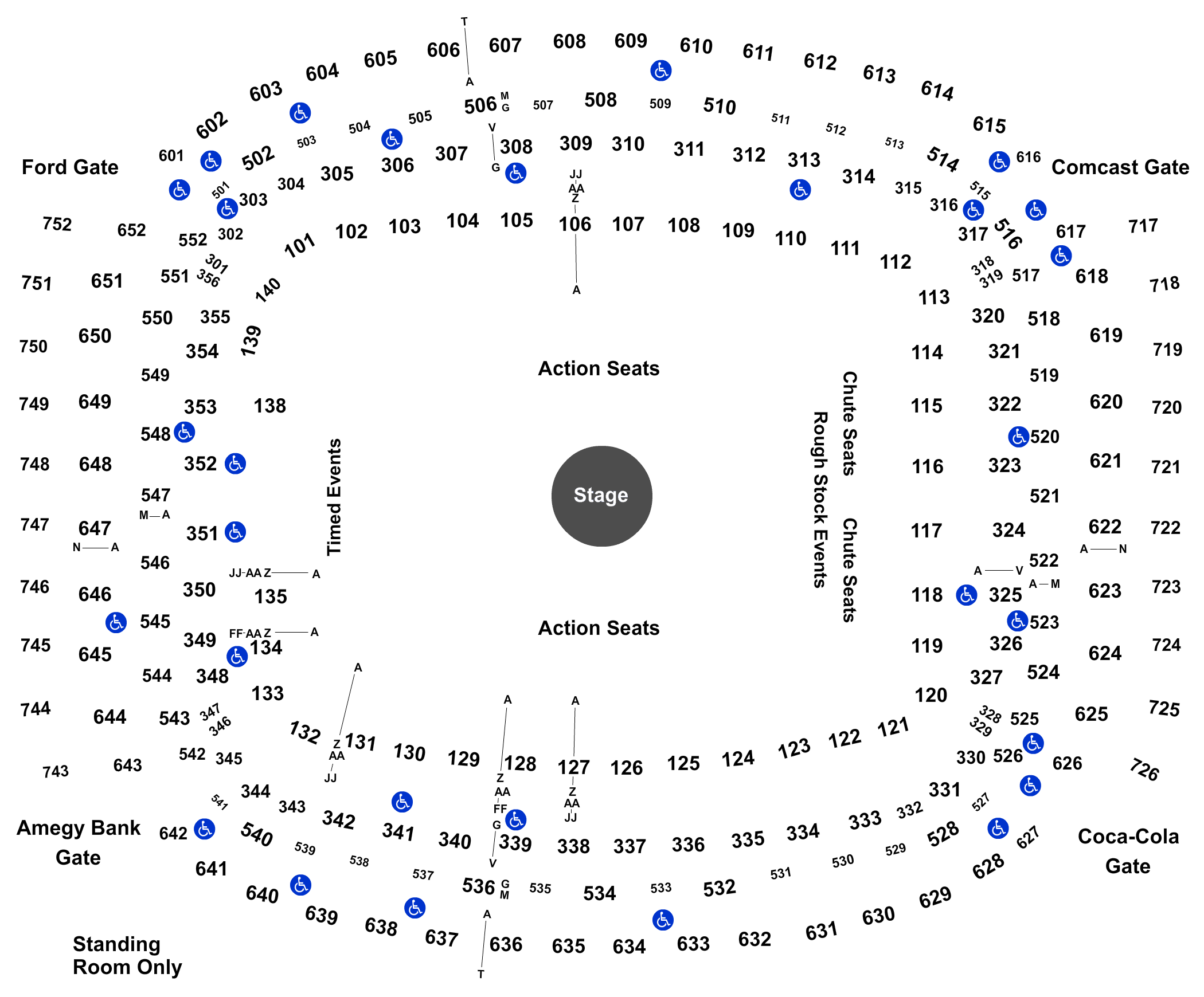 Houston Rodeo Seating Guide, NRG Park Seating Guide