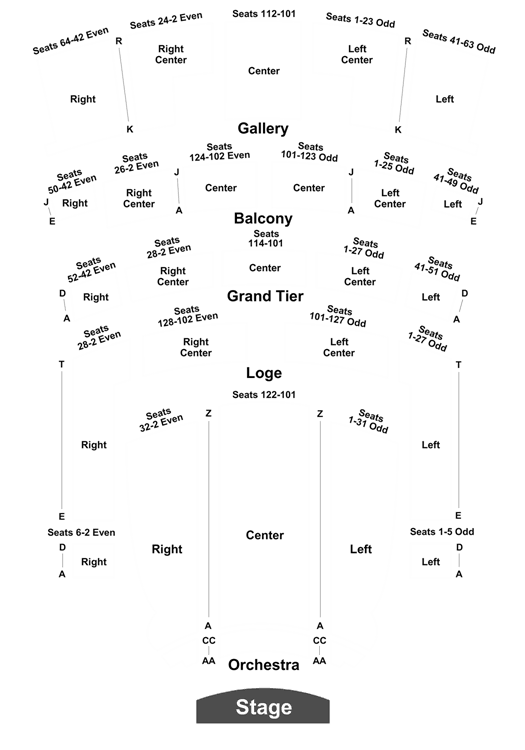 Orpheum Seating Chart Omaha Ne