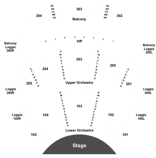 Bellagio O Seating Chart Seat Numbers