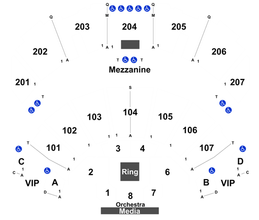 Ocean Casino Ovation Hall Seating Chart