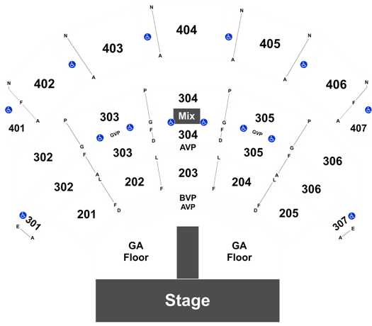 Seating Chart Park Theater Las Vegas
