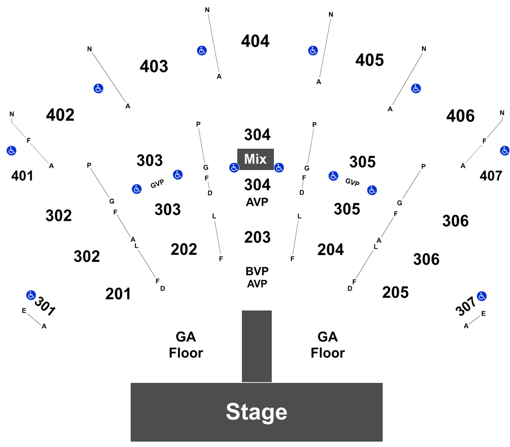Park Theater Vegas Seating Chart