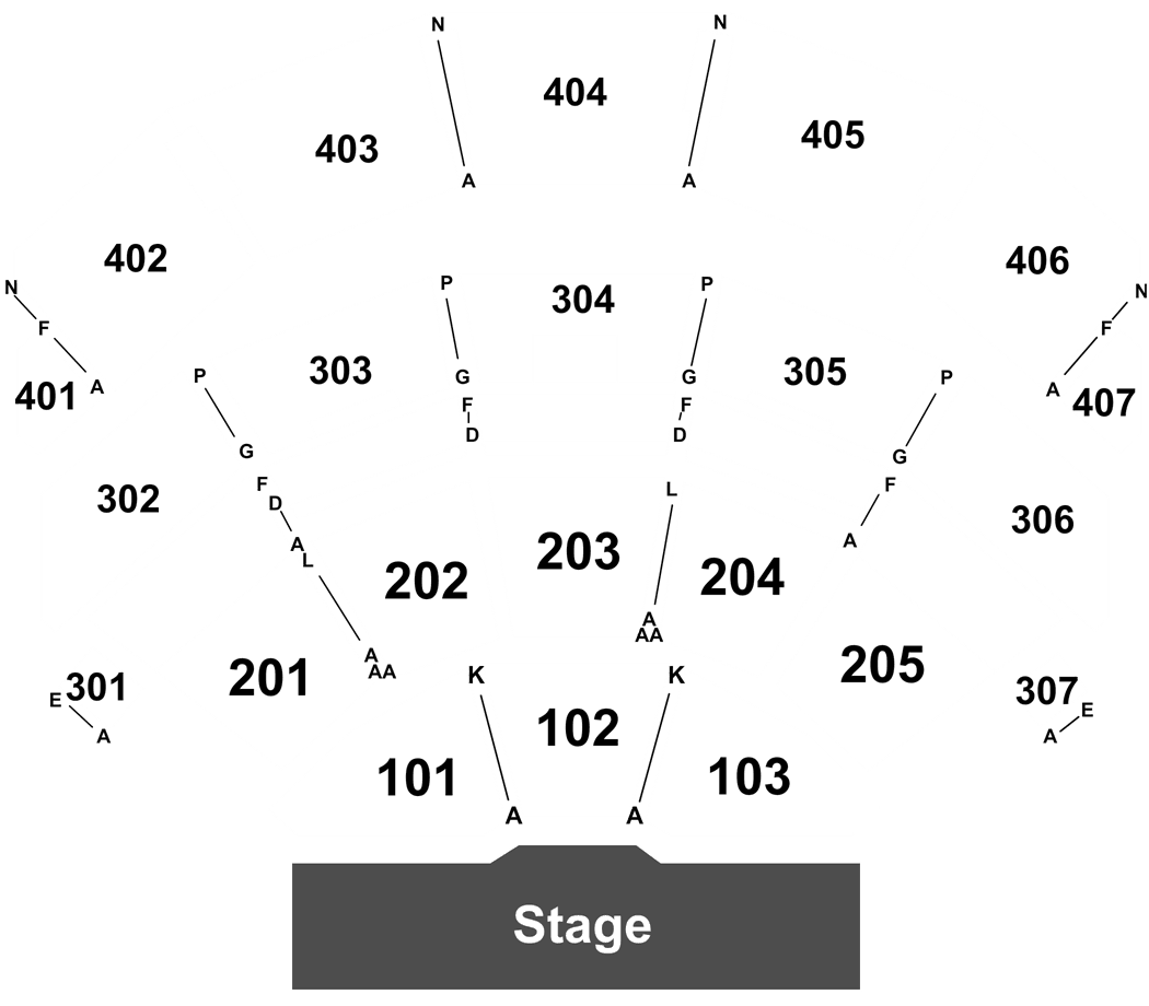 Mgm Park Theater Seating Chart With Seat Numbers