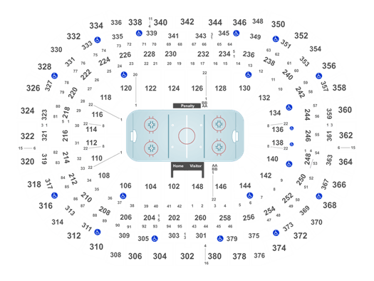 Avalanche Seating Chart