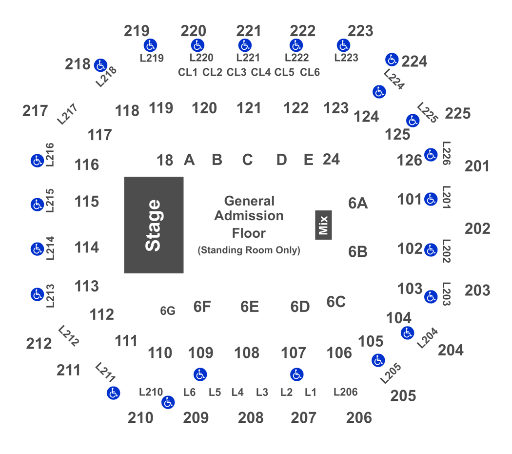 Peterson Event Center Seating Chart