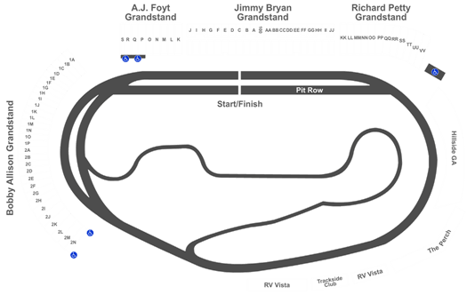 Seating Chart Ism Raceway